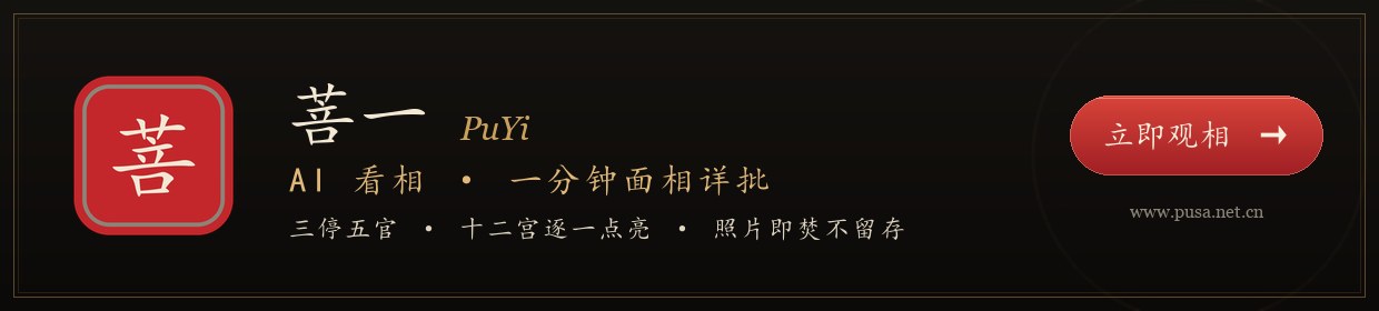 菩一 PuYi · AI看相 一分钟面相详批