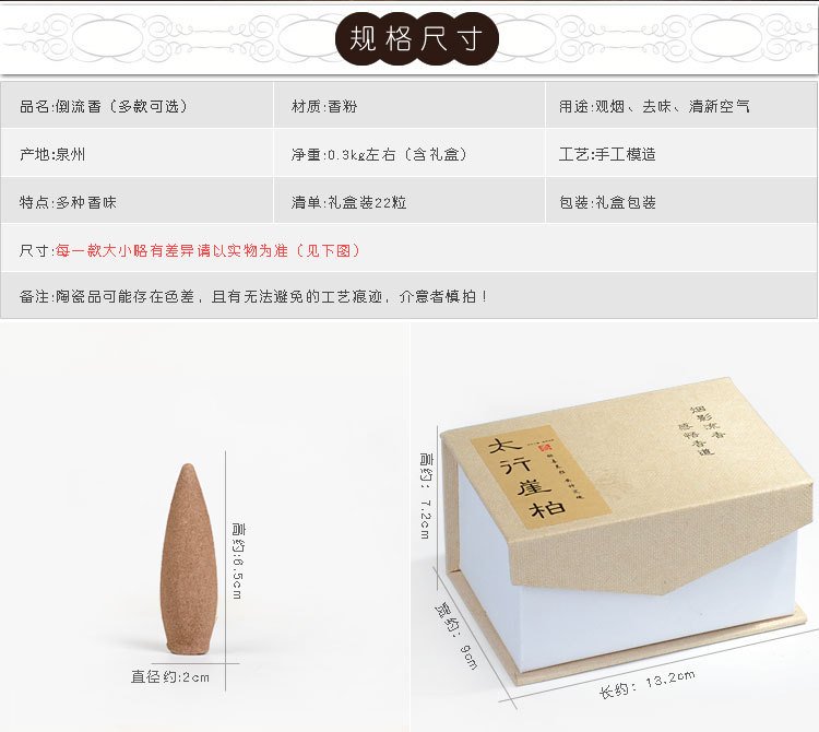 檀香塔香礼盒（锥香） 详情图5