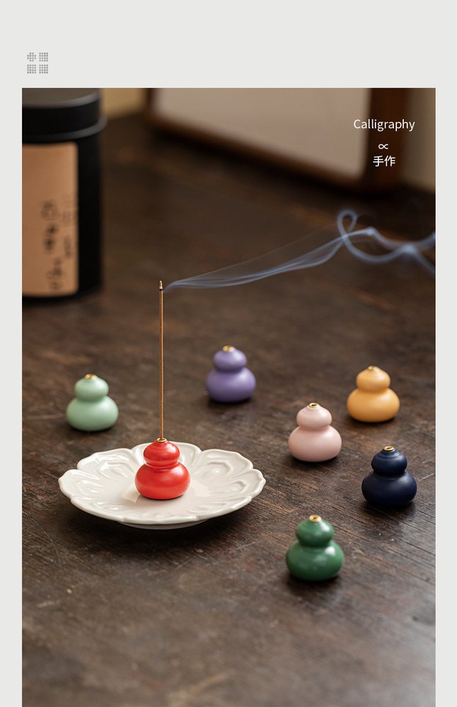 禅意陶瓷线香炉 详情图12