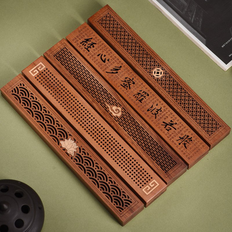 花梨木盘香炉