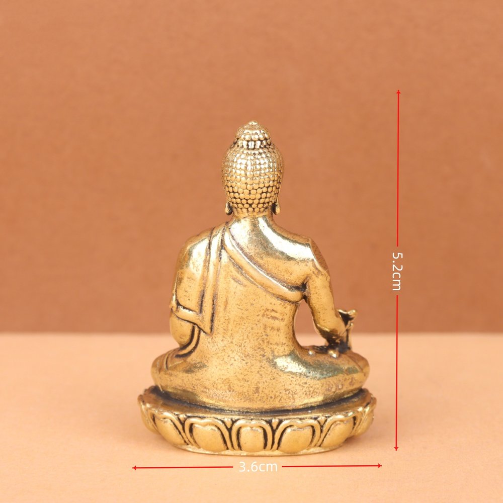 黄铜佛像摆件（释迦牟尼小号） 2