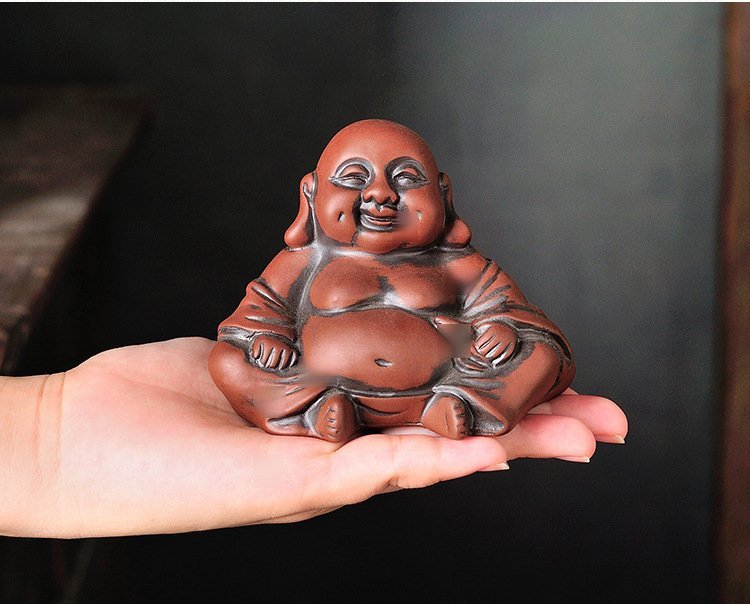 紫砂弥勒茶宠·笑口常开 详情图2