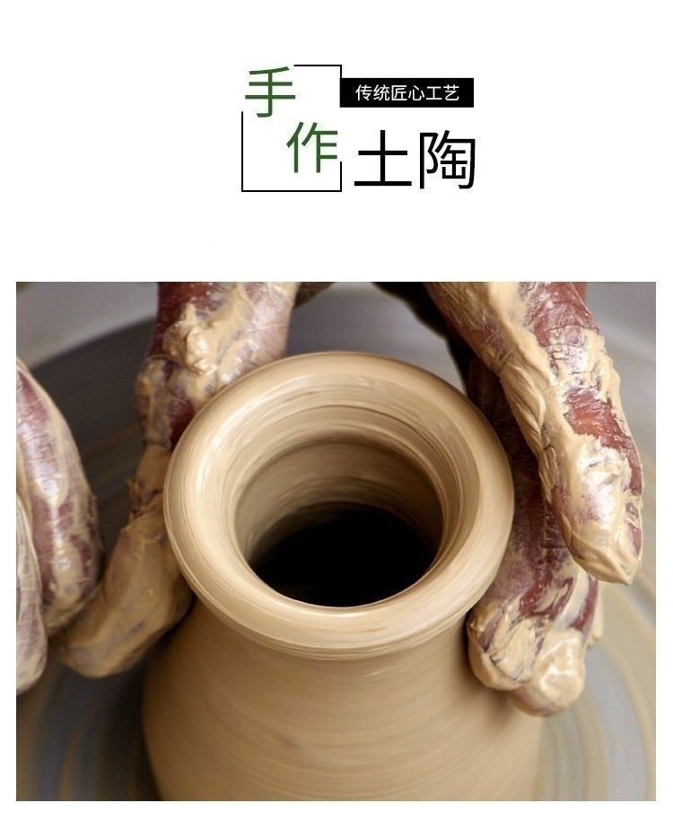 粗陶禅意花器（手捏瓶） 详情图6