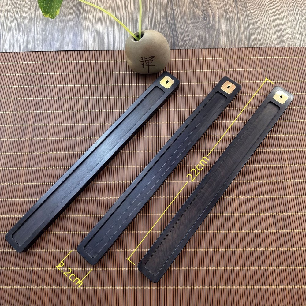 檀木黄铜香插镇纸（卧香款） 详情图2