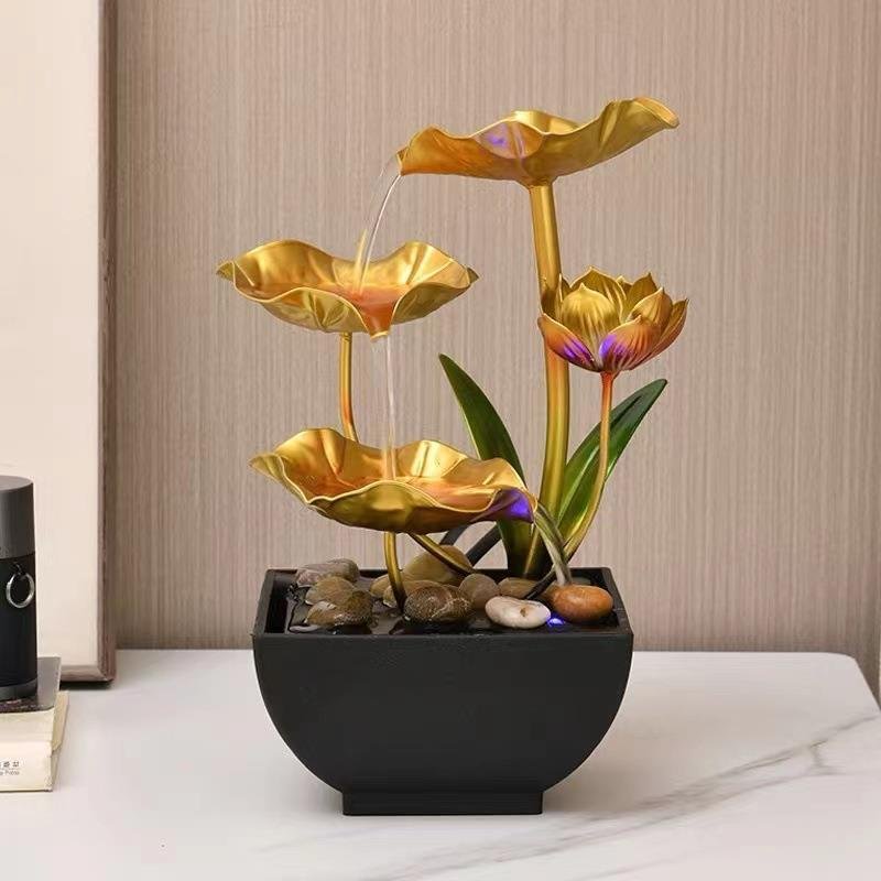 莲花流水摆件·荷气生财 详情图5