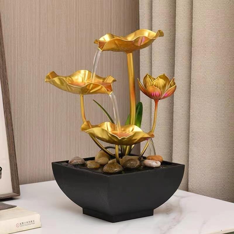 莲花流水摆件·荷气生财 2